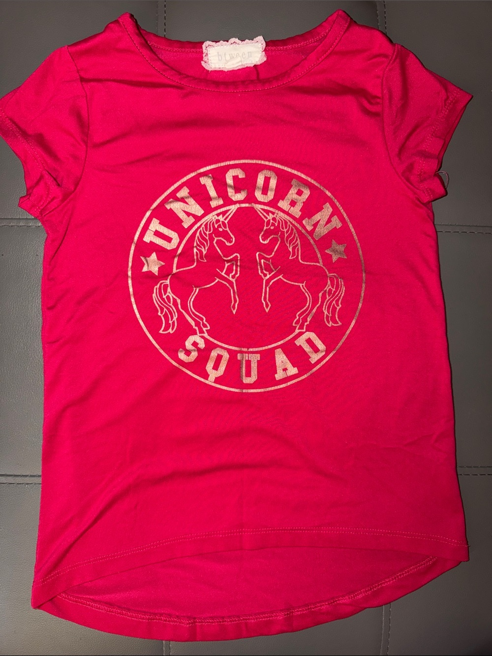 🏷️ 5 for $25 🏷️ Unicorn squad shirt, size 8